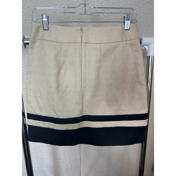 BN #44NWT Ann Taylor LOFT Size 0 Colorblock Skirt – Neutral & Navy - Picture 2 of 4